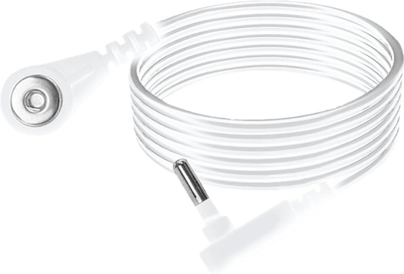 Amerthing Grounding Cord for Grounding Products Universal Grounding Wire 15ft White Replacement Long Grounding Cable for Mat (Cord) - Image 1